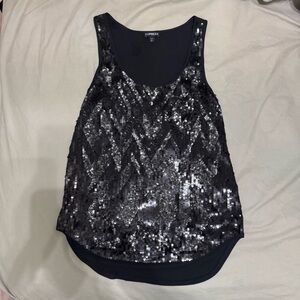 vintage sequin tank top